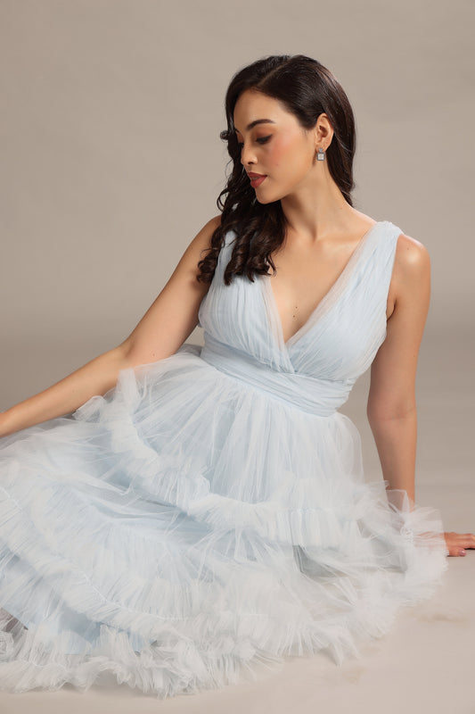 Neddin Midaxi in Powder Blue