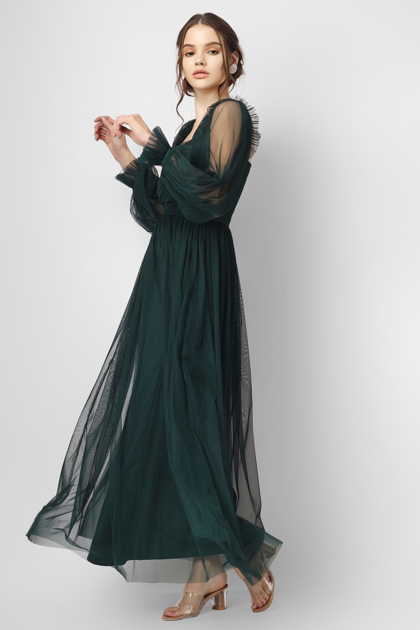 Lana Emerald Green Tulle Dress