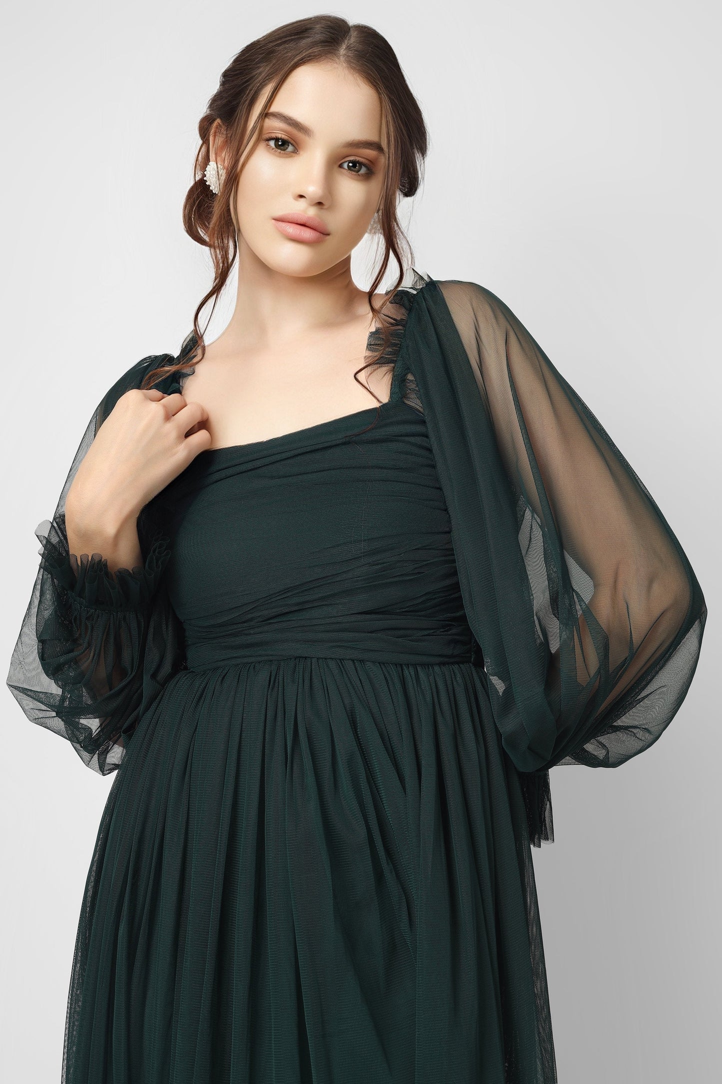 Lana Emerald Green Tulle Dress
