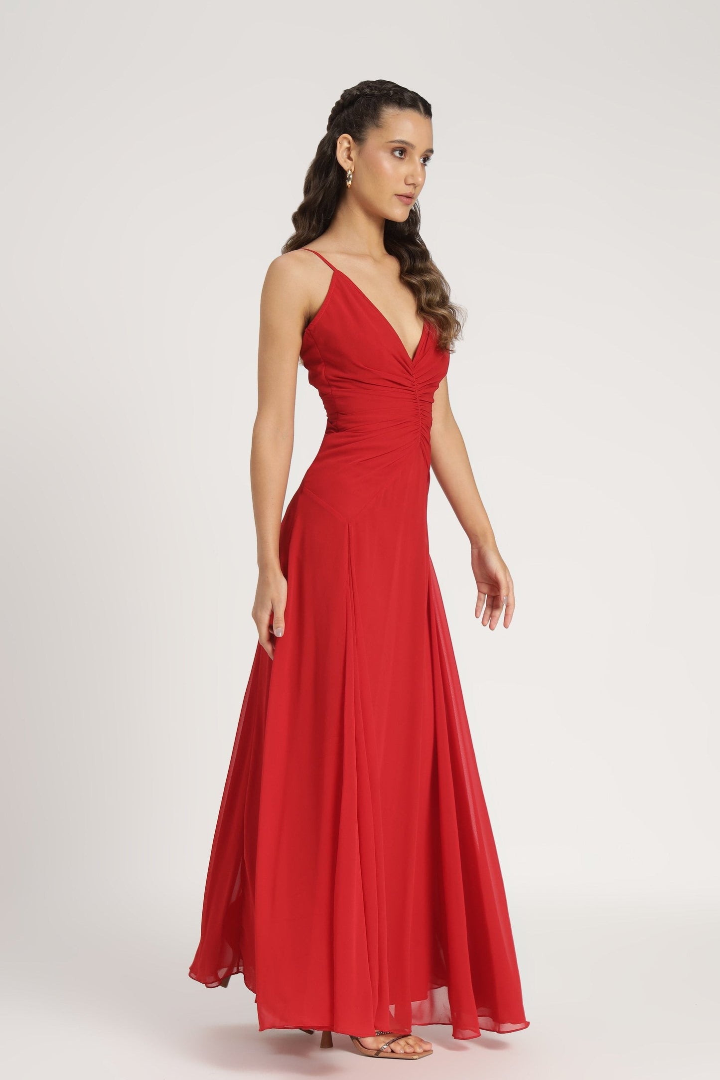 Whitley Maxi Dress in Red
